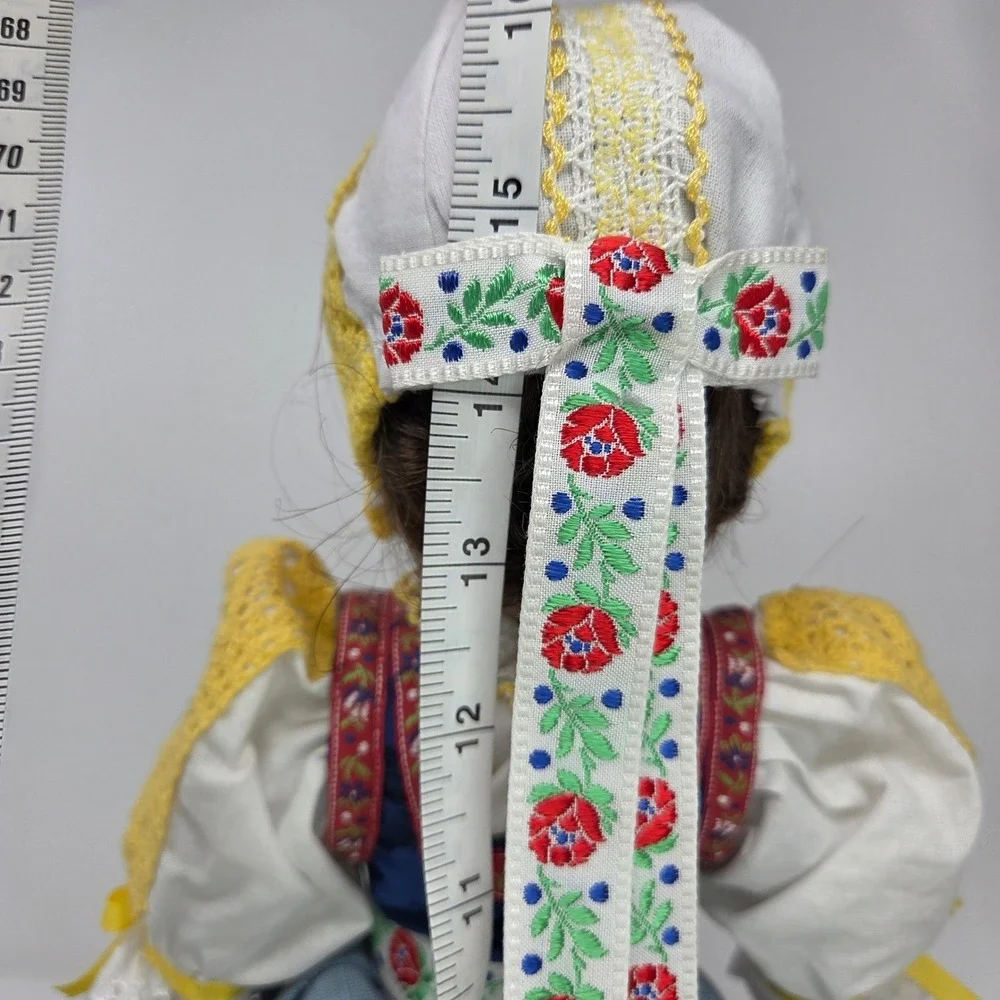 Vintage Piestany Folk Costume Doll Slovakia Handmade Collectible‎ Porcelain 16